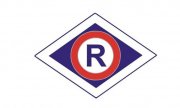 znaczek oznaczający policjantów wydziału ruchu drogowego