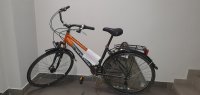 rower pomarańczowo -czarny