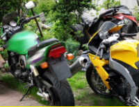 motor żółty i zielony