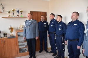 Policjanci z KPP w Gnieźnie oraz Komisariatu Policji w Witkowie