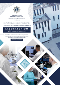 zdjęcia policjantów z laboratorium w KWP w Poznaniu