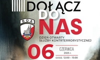 Plakat z napisem dołącz do nas.